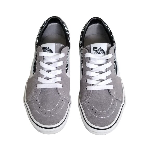 Vans Sk8-Low Paisley Gray Suede Sneakers Womens Size 6 EUC - Picture 12 of 12